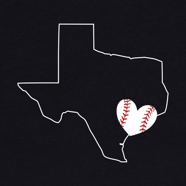 Houston Texas Baseball Fan Love Gift by JPDesigns